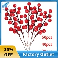 Christmas Simulation Berry 14 Berries Artificial Flower Fruit Cherry Plants Christmas Party Decoration DIY Gift