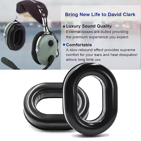 Gel Ear Seals Ear Pads Cushions for David Clark Replacement Gel Earpads Ear Cup for H10-60 H10-20 H1