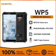 OUKITEL 4G WP5 Rugged Smartphone 4GB + 32GB 8000mAh 5.5 " Quad Core Mobile Phone 13M Cell Phone
