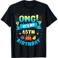 65 Year Old Shirt Omg It'S My 65Th Birthday T-Shirt Mans