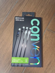 Conven Type-C 3 合 1 快速充電線