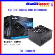 Enlight 550W 550Watt 80+ Bronze Black Silver Full Modular