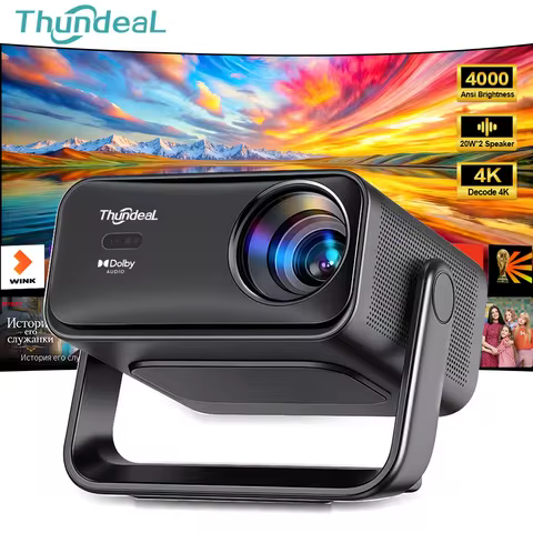 ThundeaL TD99W 4000Ansi Full HD 1080P Beam Smart Projector 4K Video Game WIFI 50W Dolby TD99W Home T