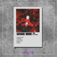 Aesthetic wall decoration Cover Album band Savage Mode 21 Savage poster wooden music Room Display