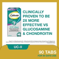 CALTRATE Joint Health UC-II Collagen Supplement, 2X more effective vs Glucosamine &amp; Reduce joint discomfort, 90 Tabs