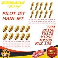 CARBURETOR MAIN JET PILOTJET PJ MJ  RXZ TS TS125 Y125 Y125Z 125Z 125ZR TZM Y110 SS110 TS125 TS100 TZ