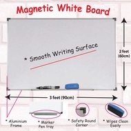 MAGNETIC WHITE BOARD SIZE: 60X90CM (2X3FT)