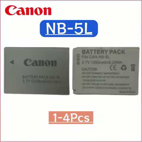 1-4pcs Original 1250mAh NB-5L Bateria NB 5L NB5L Battery for Canon Powershot S100 SX200 SX210 IS SX2