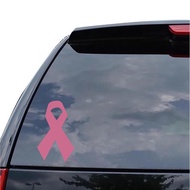 Reflective Vinyl Cutting Car Sticker Pink Ribbon Breast Cancer