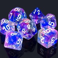 Moonlit Melange Dice Set of 7 | For DnD D&D MTG RPG TRPG Board Game Tarot Cards Magic
