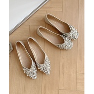 Wildwife 5933-25 French Style Wedding Shoes - Rhinestone & Inner Heightening