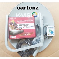 Antena Parabola 45Ccm K-vision Lengkap Receiver K-vision Cartenz K2