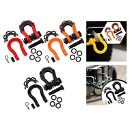 [lzdjlmy2ua] 2 Pieces D Ring Shackles Trailer High Strength Off Roads Towing Accessories
