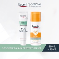 Eucerin ProAcne Day Set (SOS Serum 40ml + Sun Dry Touch 50ml) | Serum | Sunscreen | Acne Prone Skin 