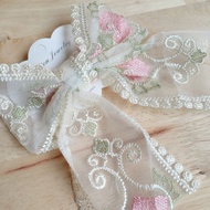 Crocodile clip lace ribbon embroidery embroidery 1324D2