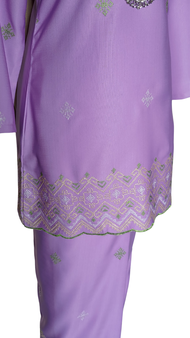 Baju Kurung Pahang Moden Lilac Purple 2025