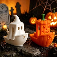 Pumpkin Ghost Ship Decoration Halloween Desktop Decoration Holiday Decoration Creative Funny Home De