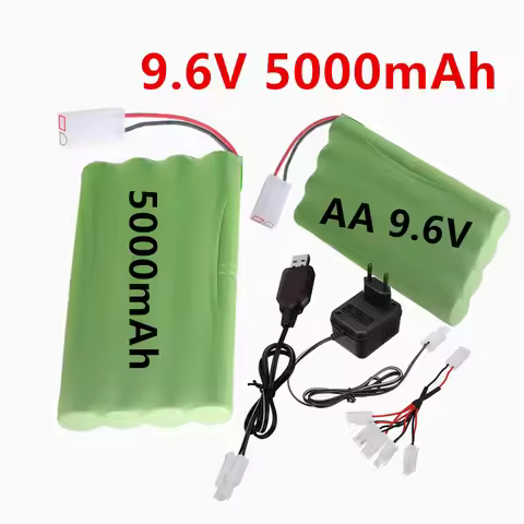 AA 9.6V 5000mah NI-MH Battery For Remote Control Cars Tanks Trains Robot Boats NiMH 9.6v Rechargeabl