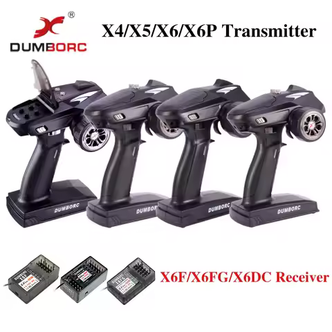 DUMBORC X4/X5/X6 RC Car Radio Controller Transmitter Digital Response Gyroscope 2.4GH 4/5/6 Channel 