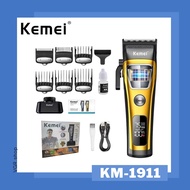 KEMEI Hair Clipper รุ่น KM-1911 ปัตตาเลี่ยนตัดแต่งผมและหนวดเครา แบบไร้สาย รอบหมุน 7500 rpm
