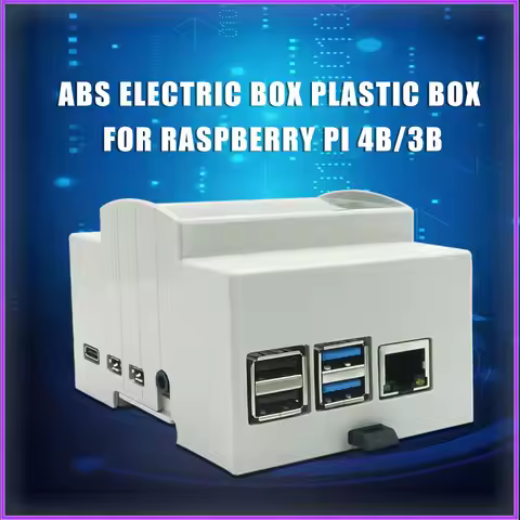 Raspberry Pi 4 Model B ABS Case White Case Protective Case Enclosure for Raspberry Pi 4 / 3 B + / 3