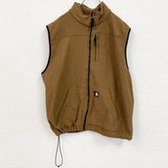 古著 Carhartt 抓絨背心，ブラウン， XL 碼