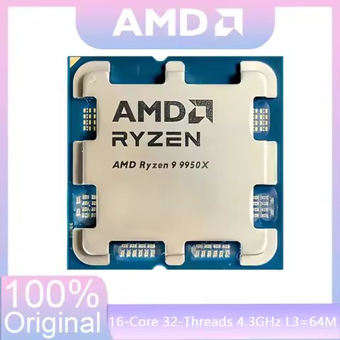 AMD NEW Ryzen 9 9950X Processor 4.3GHz 16-Core 32-Thread Socket AM5 4NM L3=64M CPU Gaming Processor 