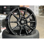 NEW 16X7J Advanti Storm S1 Rim (set of 4) Gloss Black 5X114.3 Civic Camry Inspira Estima Swift ZC31S