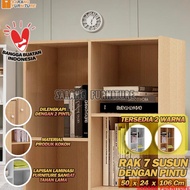 RSG 7 STORIES WITH DOORS MINIMALIST BOOKSHELF 7 STORIES MULTIPURPOSE BOOKSHELF Best Selling BOOKSHEL