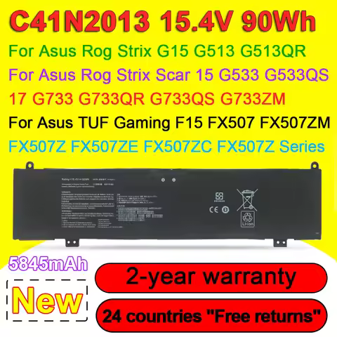 C41N2013 Laptop Battery For ASUS ROG Strix G15 G513 G513QR G513QM G533 G533QR G533ZS G733 G733ZM GA5
