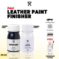 Paket Leather Paint Cat Lukis Sepatu Kulit Sintesis Kanvas Tas Dompet