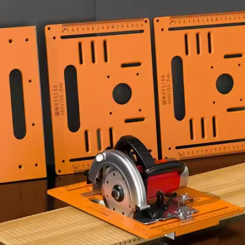 Woodworking Cutting Machine Base Wooden Board Bending Cutting Positioning Template Jig Gypsum Board 