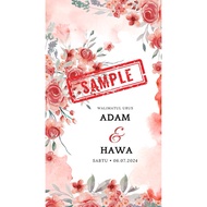 e-card wedding/ e-kad kahwin Kad Kahwin Digital