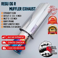 5'' REGU 06 R Muffler ExhaustSound Prang, Straight Flow | Ready Stock ️️️