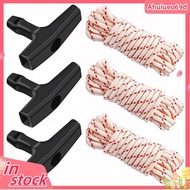 3Pack 10 Ft X 9/64in(3.5mm) Pull Cord Rope with StarterHandle, Braided Ropes with High Tensile Stren
