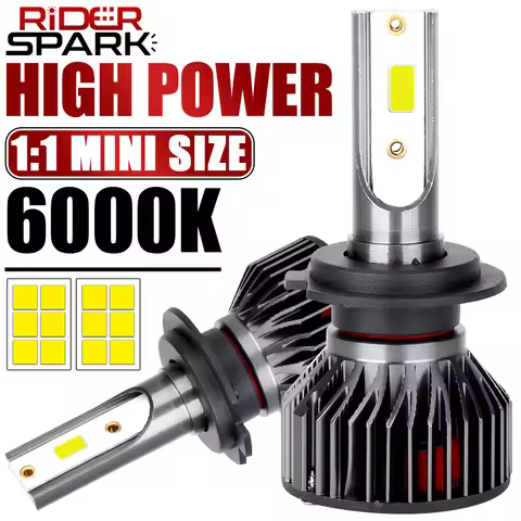 2Pcs LED H4 H7 Car Headlight H1 LED Bulb H8 H11 H9 9005 HB3 9006 HB4 H3 9012 HIR3 Led Light 20000LM 