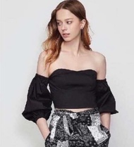 CPS Chaps [แท้💯] Top เสื้อเกาะอก มีสาย มีแขนพอง (Black)