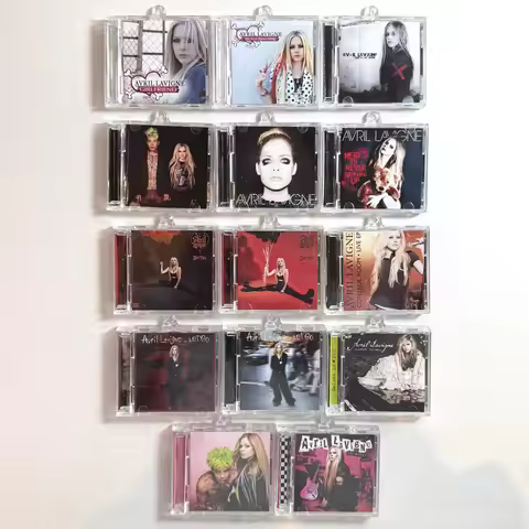 Pop Avril Lavigne MINI Music CD NFC Keychain Let Go Album Goodbye Lullaby Play Song Pendant Cosplay 