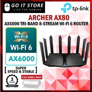 TP-LINK Router Archer AX80 AX6000 8-Stream Wi-Fi 6 Router with 2.5G Port