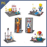 Compatible with Lego Luminous Spaceman Building Blocks Particle Space Scene Ornaments Assembling Children's Education