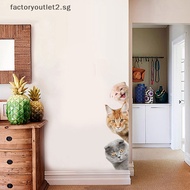 factoryoutlet2.sg Dogs Cats 3D Wall Sticker Funny Door Window Wardrobe Refrigerator Decor Hot