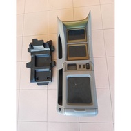 Toyota alphard anh10 armrest console box black marble