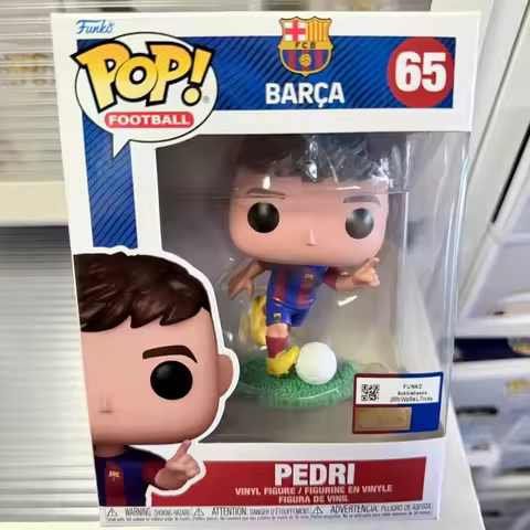 Funko Pop Football Barcelona Figures Pedri Gavi Lewandowski Raphinha Limited Edition Model Toys Deco
