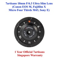 7Artisans 18mm f/6.3 APSC Prime UFO For Canon EOS M, Fujifilm X, Micro Four Thirds M4/3, Sony E Mount (18 f6.3)