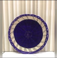PIRING MAKAN ANYAMAN ROTAN 50 PCS ASLI