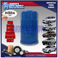 [D] Engine Oil Filter/Tucson (04-09),Sportage (04-09),Santa Fe (00-09),Carens (06-13),Diesel, Made i