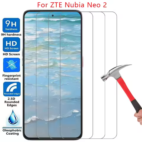 phone case for zte nubia neo 2 5g tempered glass screen protector on nubianeo neo2 25g 5 g back cove
