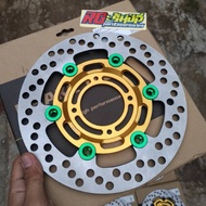 Brembo RS gold floating green 220mm flat disc disc original thailand universal