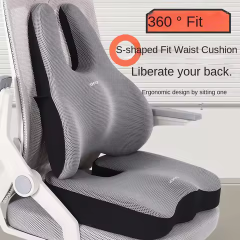 Memory Foam Seat Cushion, Backrest Cushion, Office Seat Cushion, Car Waist Cushion, Orthopedic Cushi