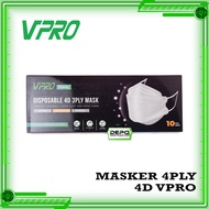 4D Mask Sensi 4-Ply Disposable Mask VPRO